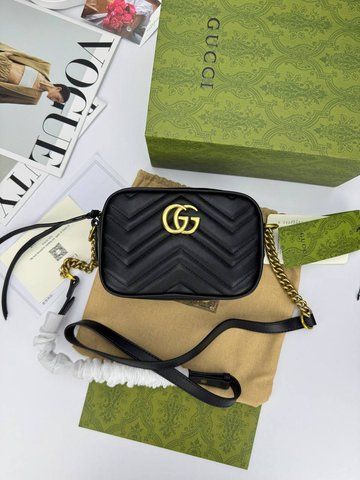 Сумка в стилі Gucci Black Gold P11029 фото