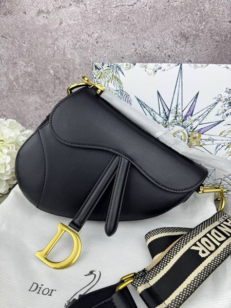 Модель в стилі Dior Saddle Black 25см P6028 фото