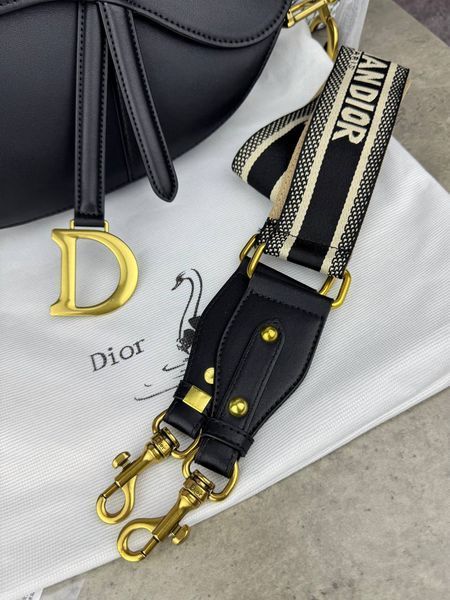 Модель в стилі Dior Saddle Black 25см P6028 фото