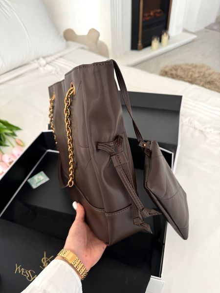 Модель в стилі  Yves Saint Laurent Jamie Chocolate Gold 30см P5069 фото