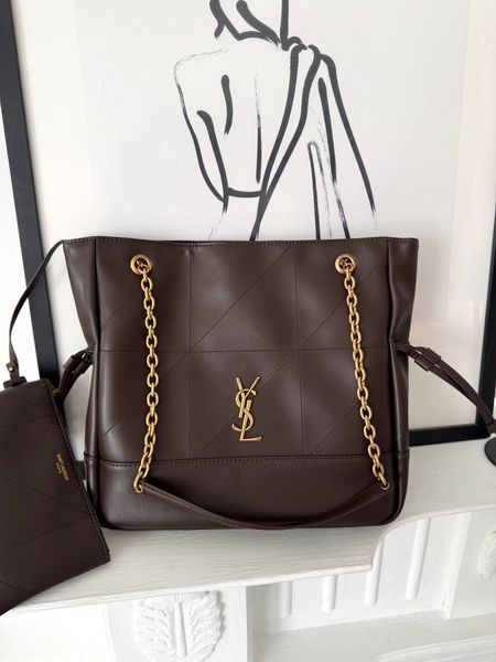 Модель в стилі  Yves Saint Laurent Jamie Chocolate Gold 30см P5069 фото