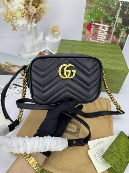 Сумка в стилі Gucci Black Gold P11029 фото