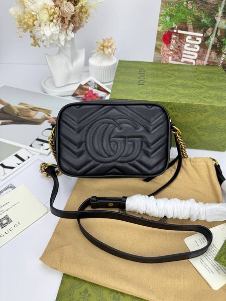 Сумка в стилі Gucci Black Gold P11029 фото