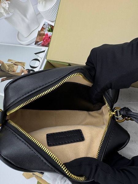 Сумка в стилі Gucci Black Gold P11029 фото