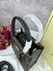 Сумка в стилі Coach Cally Black/Brown P9025 фото 3