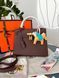 Сумка в стилі Hermes Kelly 25 Chocolate Gold P15048 фото 1
