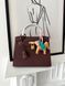 Сумка в стилі Hermes Kelly 25 Chocolate Gold P15048 фото 2
