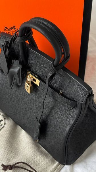 Модель в стилі Hermes Birkin Black 25 147-2 фото