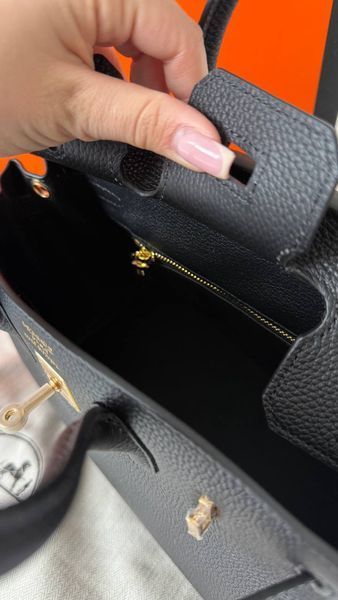 Модель в стилі Hermes Birkin Black 25 147-2 фото