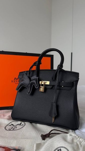 Модель в стилі Hermes Birkin Black 25 147-2 фото