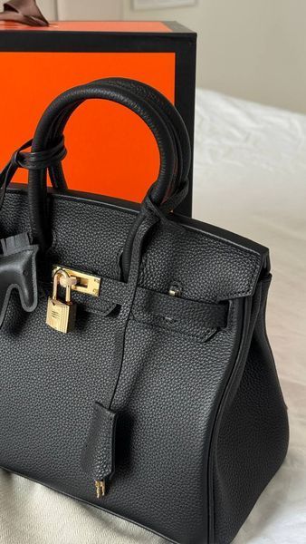 Модель в стилі Hermes Birkin Black 25 147-2 фото