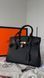 Модель в стилі Hermes Birkin Black 25 147-2 фото 3