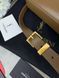 Сумка в стилі Yves Saint Laurent Manhattan Brown Gold P5032 фото 7