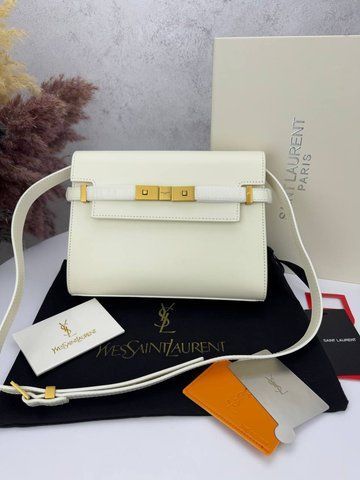 Сумка в стилі Yves Saint Laurent Manhattan Milk Gold P5031 фото