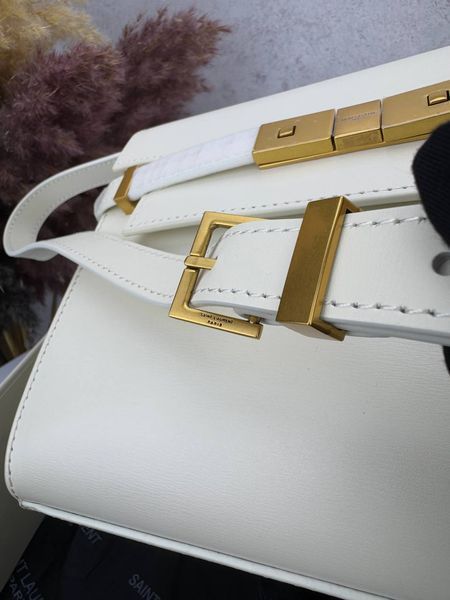 Сумка в стилі Yves Saint Laurent Manhattan Milk Gold P5031 фото
