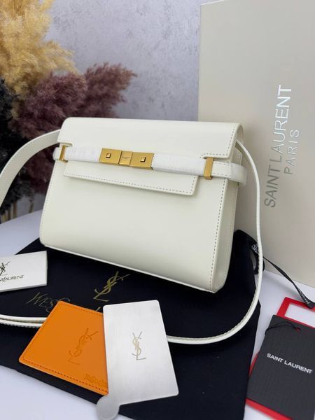 Сумка в стилі Yves Saint Laurent Manhattan Milk Gold P5031 фото