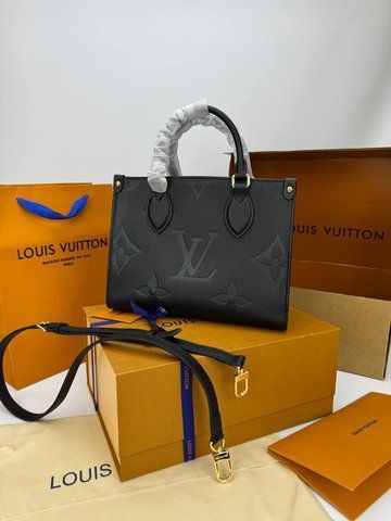 Модель в стилі Louis Vuitton Onthego PM Black 25см  P1044 фото