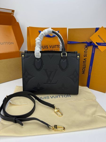 Модель в стилі Louis Vuitton Onthego PM Black 25см  P1044 фото