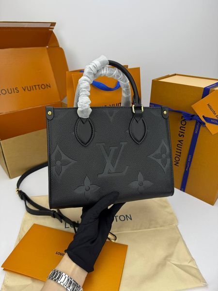 Модель в стилі Louis Vuitton Onthego PM Black 25см  P1044 фото