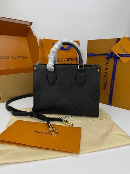 Модель в стилі Louis Vuitton Onthego PM Black 25см  P1044 фото