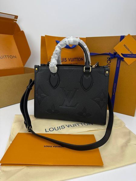 Модель в стилі Louis Vuitton Onthego PM Black 25см  P1044 фото