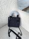 Сумка в стилі Dior Lady Mini Total Black P6066 фото 7
