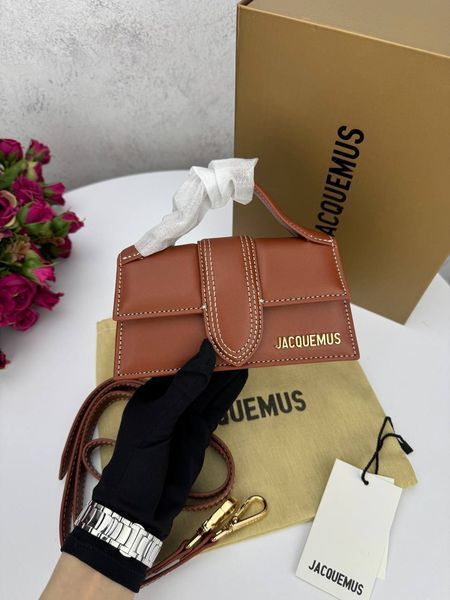 Сумка в стилі Jacquemus mini Brown P12010 фото