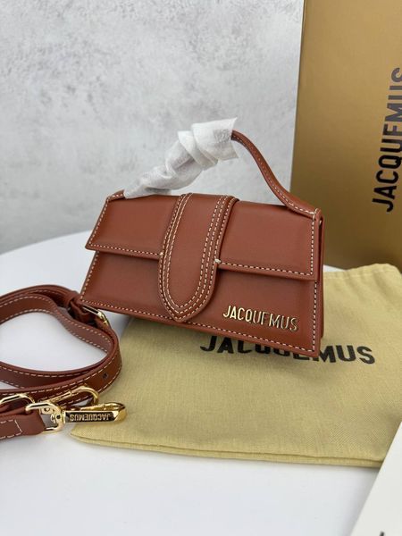 Сумка в стилі Jacquemus mini Brown P12010 фото