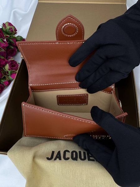 Сумка в стилі Jacquemus mini Brown P12010 фото