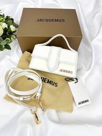 Сумка в стилі Jacquemus mini White P12009 фото