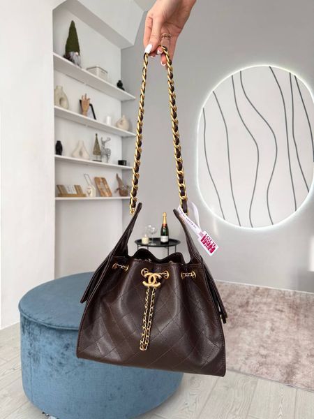 Модель в стилі  Chanel Chocolate Gold Texture 26.5см P10180 фото
