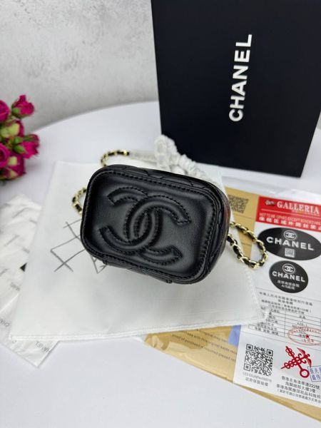 Модель в стилі Chanel mini Black (з дзеркалом) 10 см P10080 фото