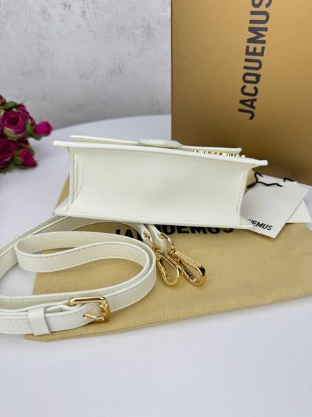 Сумка в стилі Jacquemus mini White P12009 фото