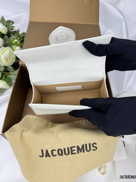 Сумка в стилі Jacquemus mini White P12009 фото