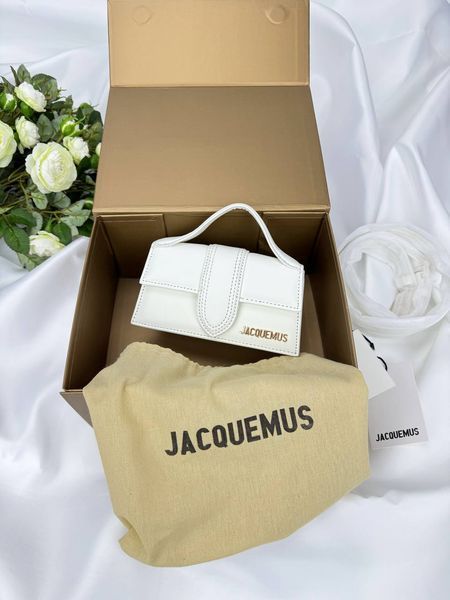 Сумка в стилі Jacquemus mini White P12009 фото