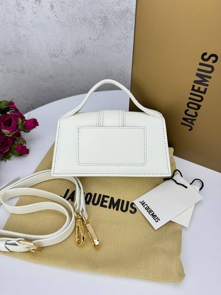 Сумка в стилі Jacquemus mini White P12009 фото