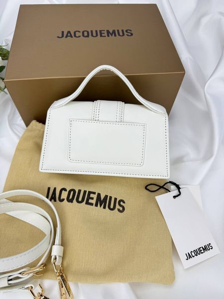 Сумка в стилі Jacquemus mini White P12009 фото