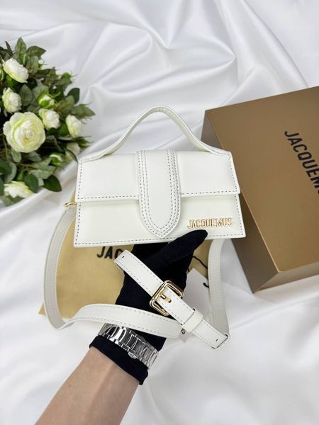 Сумка в стилі Jacquemus mini White P12009 фото
