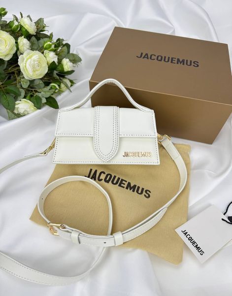 Сумка в стилі Jacquemus mini White P12009 фото