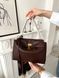 Сумка в стилі Balenciaga Rodeo Chocolate Gold P18027 фото 3