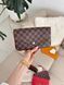 Сумка в стилі Louis Vuitton Felicie Pochette Brown 21,5 см P1051 фото 6