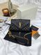 Сумка в стилі  Yves Saint Laurent Envelope Black Gold P5045 фото 6