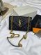 Сумка в стилі  Yves Saint Laurent Envelope Black Gold P5045 фото 7