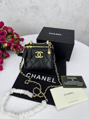 Модель в стилі Chanel mini Black P10104 фото