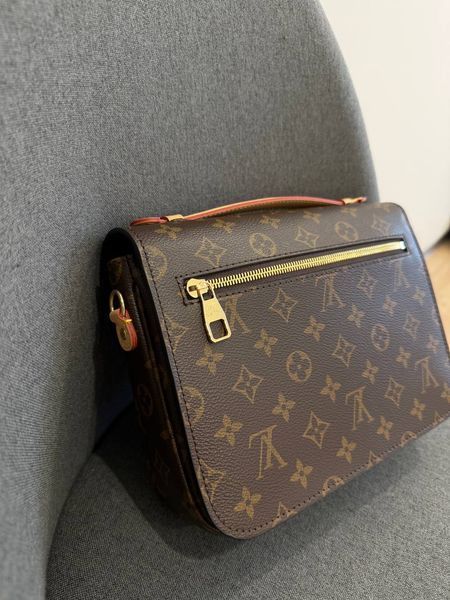 Модель в стилі Louis Vuitton Pochette Metis Brown 24 см 102-1 фото
