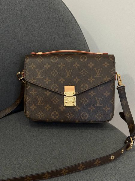 Модель в стилі Louis Vuitton Pochette Metis Brown 24 см 102-1 фото