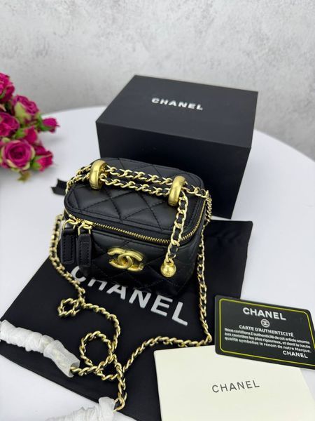 Модель в стилі Chanel mini Black P10104 фото