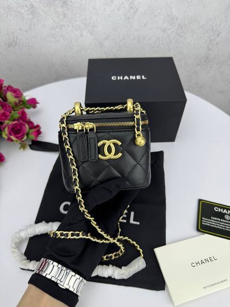 Модель в стилі Chanel mini Black P10104 фото