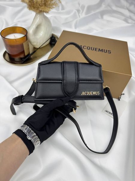 Сумка в стилі Jacquemus mini Black P12008 фото