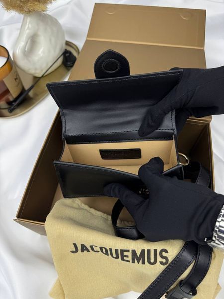 Сумка в стилі Jacquemus mini Black P12008 фото